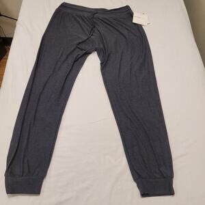 Beyond Yoga Pant L Black Lounge Around Midi Jogger Sweatpant Athleisure Workout